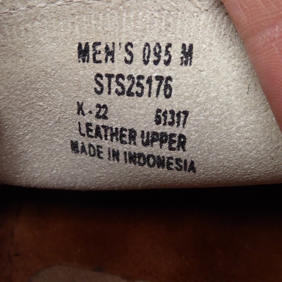 Sperry Top Sider Men's Tan White Leather Penny Color Block Loafers Shoes 9.5M - Picture 9 of 10